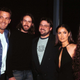 Ben Affleck, Jason Lee, Kevin Smith, Salma Hayek, and Alanis Morissette at the Dogma premiere in 1999